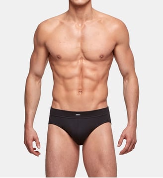 Slip en coton élasthanne - Impetus - Noir