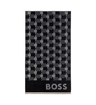 Serviette de plage  en velours - Boss Home - A motif