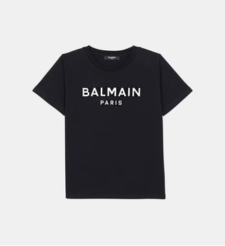 T-shirt Paris métallisé - Balmain - Noir
