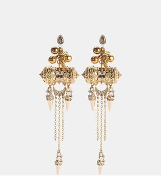 Boucles d'oreilles pendantes avec chaînes MALYA - Hipanema - Doré