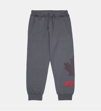 Pantalon en molleton avec logo - Dsquared2 - Gris anthracite