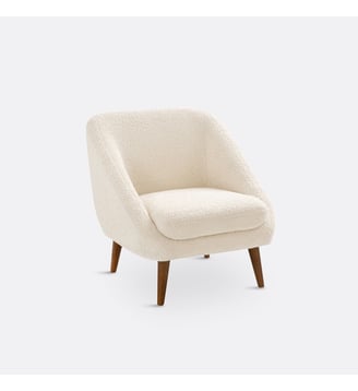 Fauteuil bouclette - La Redoute Interieurs - Naturel