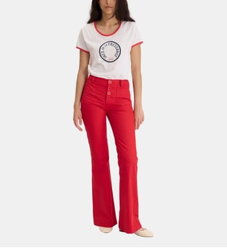 Pantalon Charlotte - Ines de la Fressange Paris - Rouge
