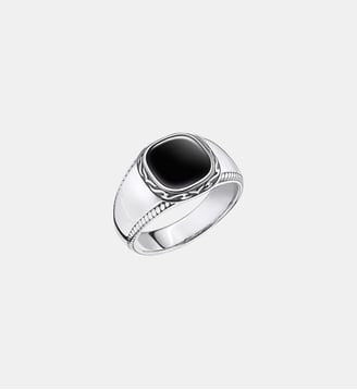 Bague noir - Thomas Sabo - Argent