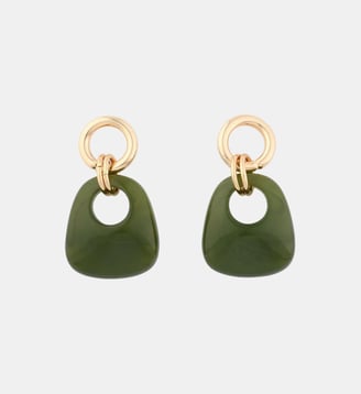 Boucles d'oreilles vertes en résine - Balaboosté - Vert