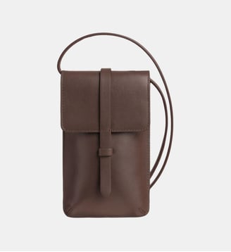 Le Smartphone bag LEONORE - Ines de la Fressange Paris - Marron