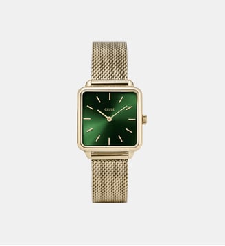 Montre La Tétragone Vert CW0101207013 - Cluse - Doré