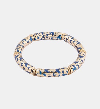 Bracelet tubes Balagane imprimé oiseaux - Balaboosté - Bleu