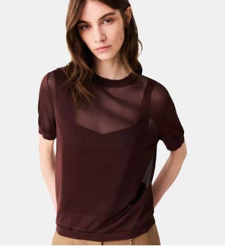 Pull 2-en-1 - Maje - Marron