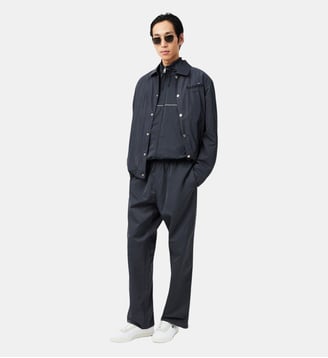 Veste de survêtement déperlante liserés - Lacoste - Gris foncé
