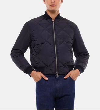Bomber matelassé en tissu déperlant - Fursac - Marine