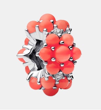 Charm Océan Couleur Corail - Pandora - Argenté