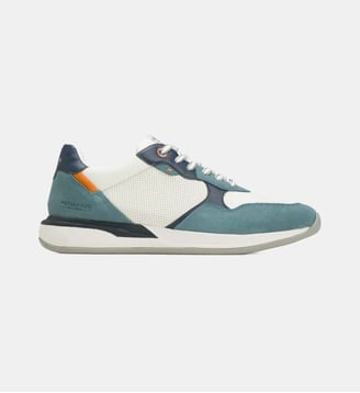 Baskets basses de running Praia cuir - Redskins - Bleu
