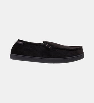 Chaussons Mocassins dessus velours et semelle grand confort - Isotoner - Noir