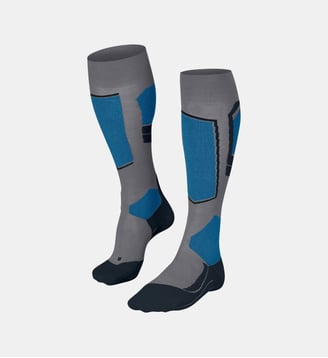 Mi-Bas SK4 Advanced Laine - Falke - Gris moyen chiné