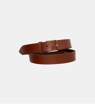 Ceinture classique en cuir - Bompard - Marron