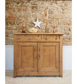 Buffet en chêne massif Gilbert N°1642- Produit chiné - Debongout - Bois clair