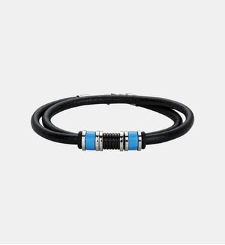 Bracelet souple Moo en Acier 316L avec turquoise bleu turquoise - Phebus - Acier