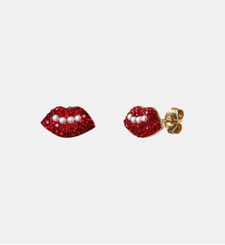 Boucles d'oreilles kuchi lips - Caroline Najman - Rouge