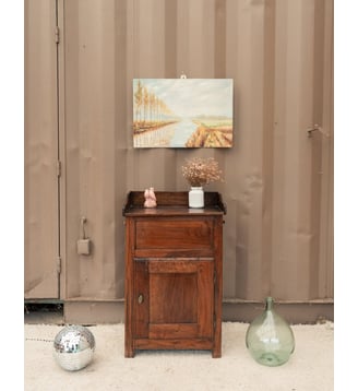 Petit buffet en noyer Gilbert N°1918- Produit chiné - Debongout - Bois foncé