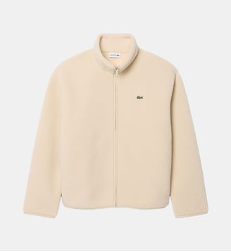 Veste sherpa col montant - Lacoste - Beige