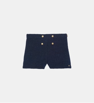 Short  -  tweed boutons dorés - Tartine Et Chocolat - Marine