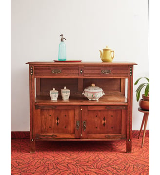Buffet en bois Gilbert N°702- Produit chiné - Debongout - Bois foncé
