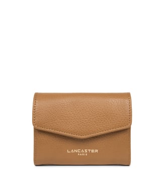 Porte-monnaie Dune cuir grainé - Lancaster - Camel