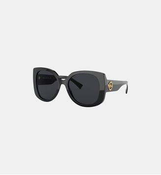 Lunettes de soleil Rectangulaire VE4387 - Versace - Noir