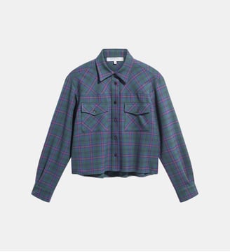 Chemise imprimé écossais - LOTTY - Gerard Darel - Vert