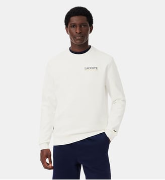 Sweatshirt molleton Édition Roland-Garros - Lacoste - Blanc