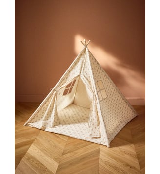 Tente enfant Charly en gaze de coton - Cyrillus - Imprimé bianca