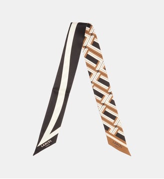 Bandeau Monogram à motif  - Lancel - Beige et noir
