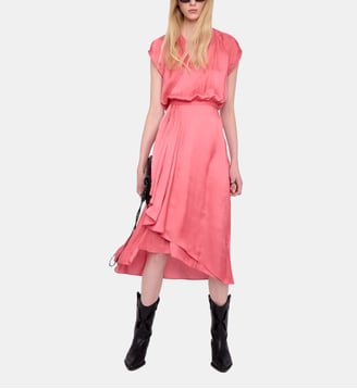 Robe Randall Satin - Zadig&Voltaire - Rose tea