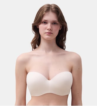 Soutien-gorge bandeau coques bretelles amovibles maille douce Chantelle