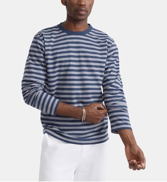 T-shirt mark en jersey de coton rayé Agnès b.