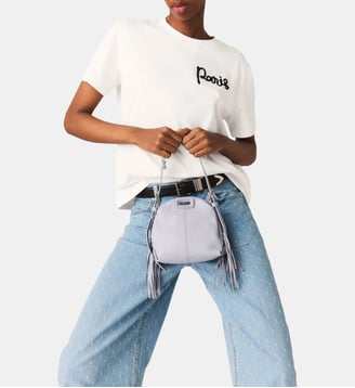Tee shirt avec logo Paris brodé - Maje - Blanc
