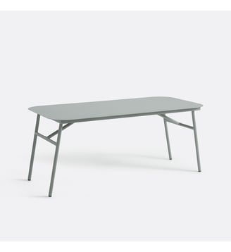 Table de jardin, pliable, en métal acier - La Redoute Interieurs - Vert