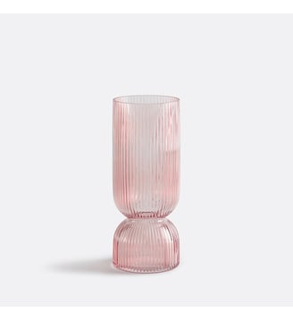 Vase en verre strié H26 cm La Redoute Interieurs