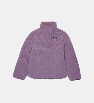Veste matelassée avec logo imprimé - Diesel Kids - Violette