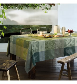 Nappe pur coton - Garnier Thiebaut - Vert