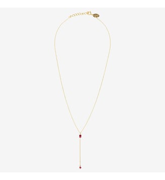 Collier cravate courte venus jade rose - Caroline Najman - Rose