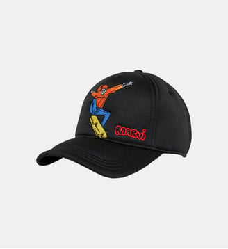 Casquette de baseball avec logo brodé Marni