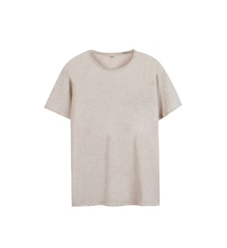 Tee-shirt col rond chiné L'Essentiel Ikks