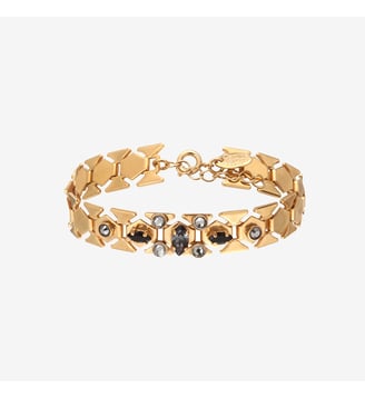 Bracelet doré - mini kim - Caroline Najman - Noir