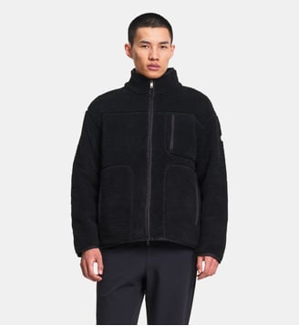 Polaire zippée sherpa multi-poches col montant - Aigle - Noir