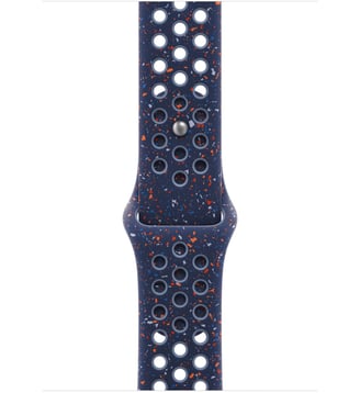 Bracelet 46 mm - S/M Sport Nike Blue Ribbon - Apple - Bleu