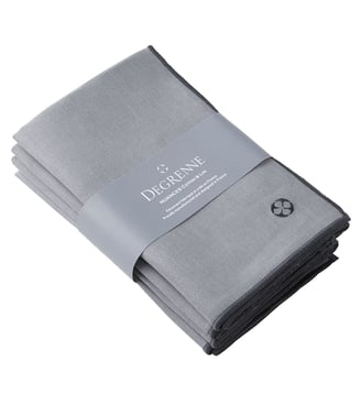 Lot De 4 Serviettes 50 X 40 Cm - Nuances - Degrenne - Gris
