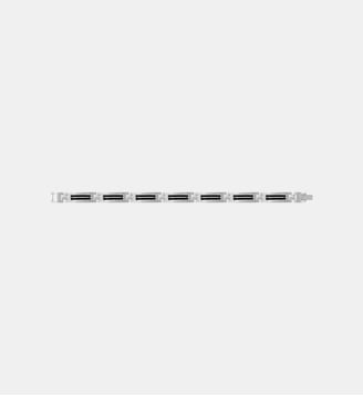 Bracelet souple Sohan en Acier 316L - Phebus - Écru et noir