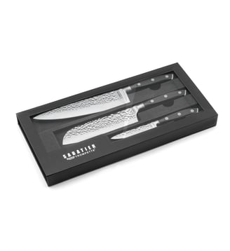 Set 3 couteaux de cuisine Sabatier Trompette
